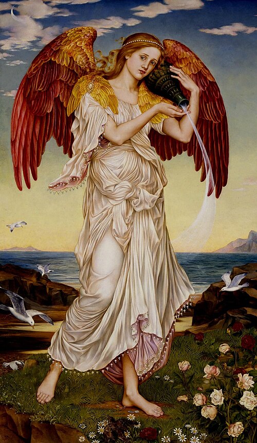 夜明けの女神エオス（Evelyn De Morgan, 1895）