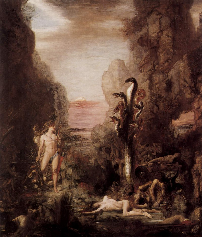 Hercules and the Lernaean Hydra by Gustave Moreau