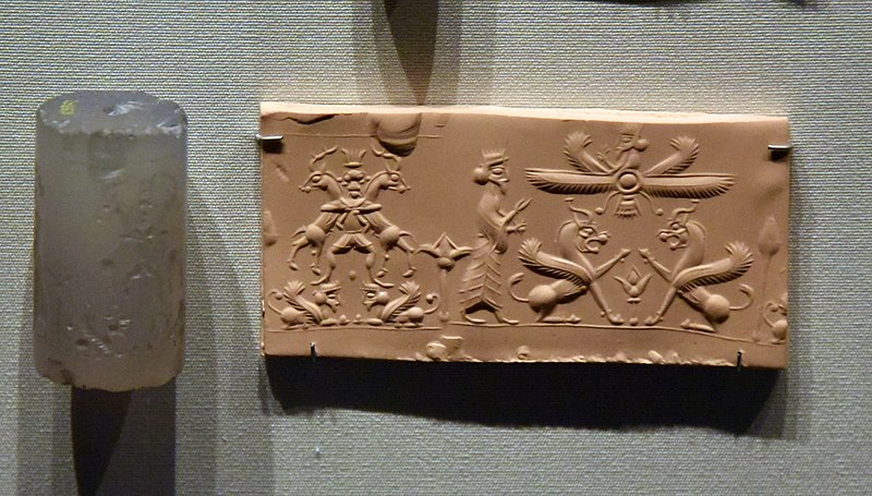 Achaemenid Cylinder Seal, Ahura Mazda, 6th-4th century BCE